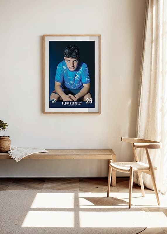 Poster Bleon Kurtulus #26 Halmstads BK 2024 crossfade