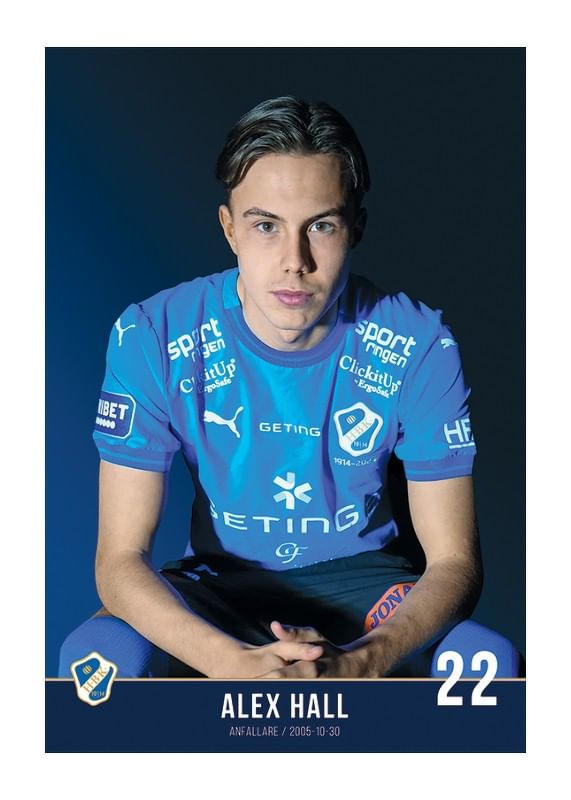 Poster Alex Hall #22 Halmstads BK 2024