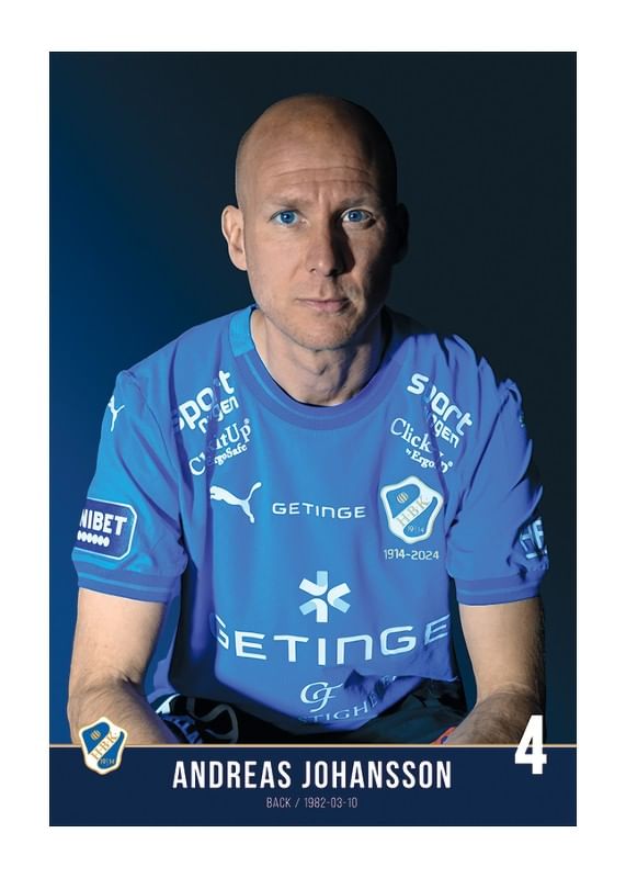 Poster Andreas Johansson #4 Halmstads BK 2024