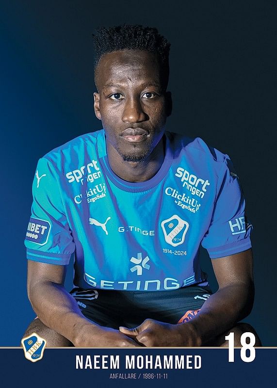 Naeem Mohammed #18 Halmstads BK 2024-12