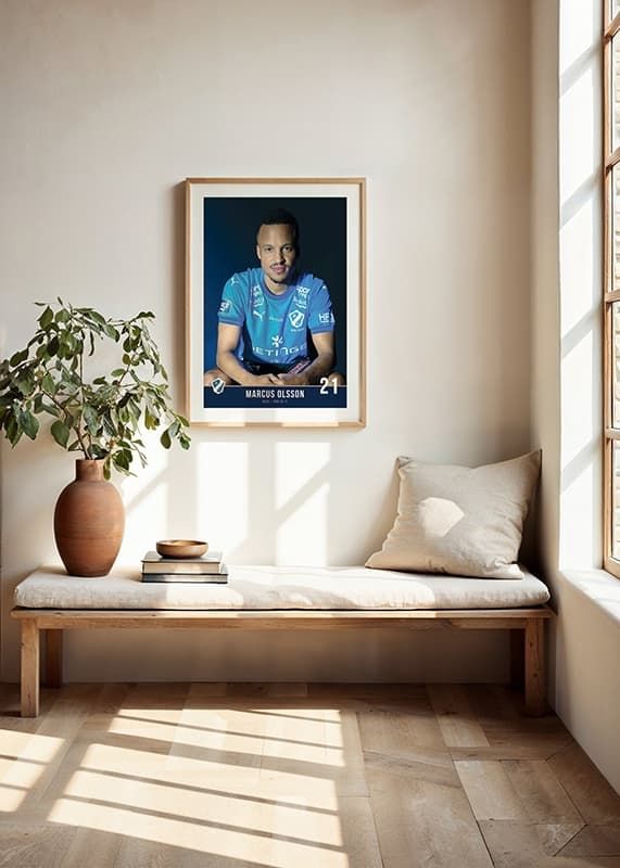 Poster Marcus Olsson #21 Halmstads BK 2024 crossfade