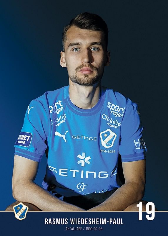 Rasmus Wiedesheim-Paul #19 Halmstads BK 2024-12