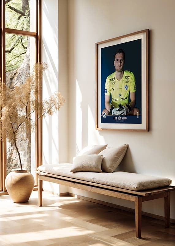 Poster Tim Rönning #1 Halmstads BK 2024 crossfade