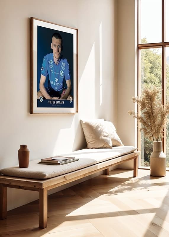 Poster Viktor Granath #9 Halmstads BK 2024 crossfade