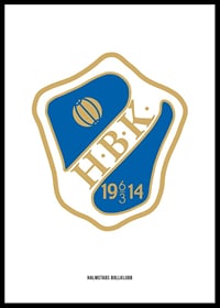 HBK Logo Vit Halmstads BK-0