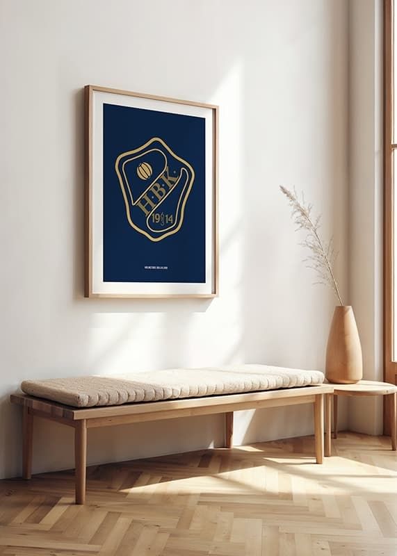 Poster HBK Logo Outline Halmstads BK crossfade