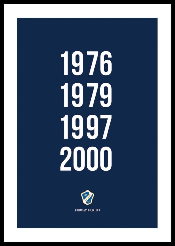 Poster Guldåren Halmstads BK