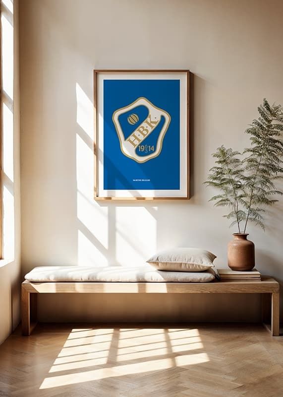Poster HBK Logo Blå Halmstads BK crossfade