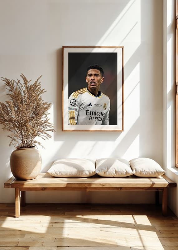 Poster Jude Bellingham UEFA CL final 2024 crossfade