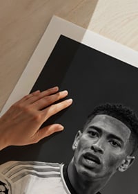 Black and white portrait image of Jude Bellingham in Real Madrid-5