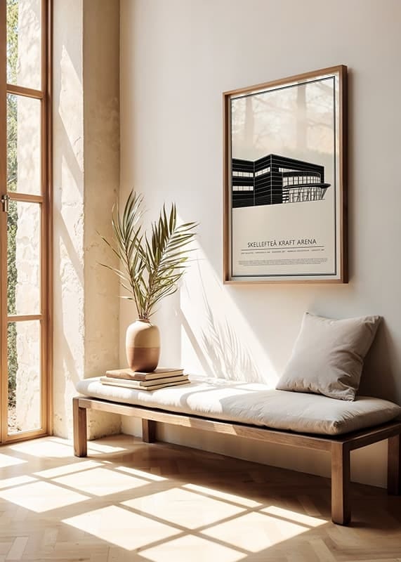 Poster Skellefteå Kraft Arena Vintage Skiss 01 SE crossfade