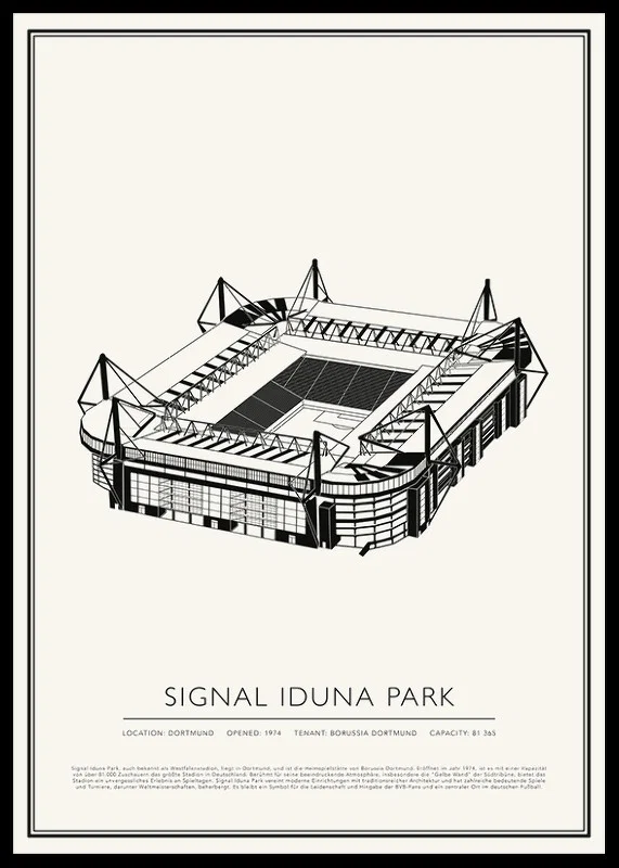 Signal Iduna Park vintage poster-12