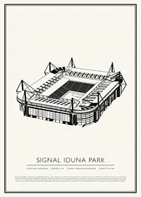 Signal Iduna Park vintage poster-1