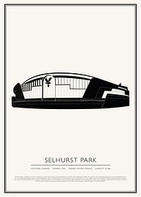 Selhurst Park Vintage Sketch Poster-1