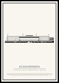Scaniarinken Vintage Skiss poster-0