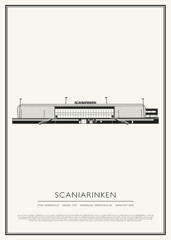 Scaniarinken Vintage Skiss poster-12