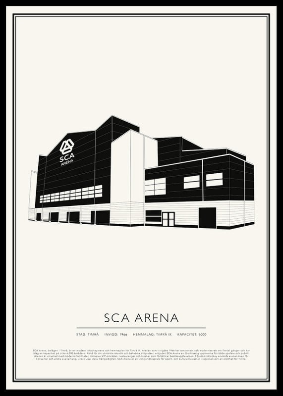 SCA Arena Vintage Skiss poster-12