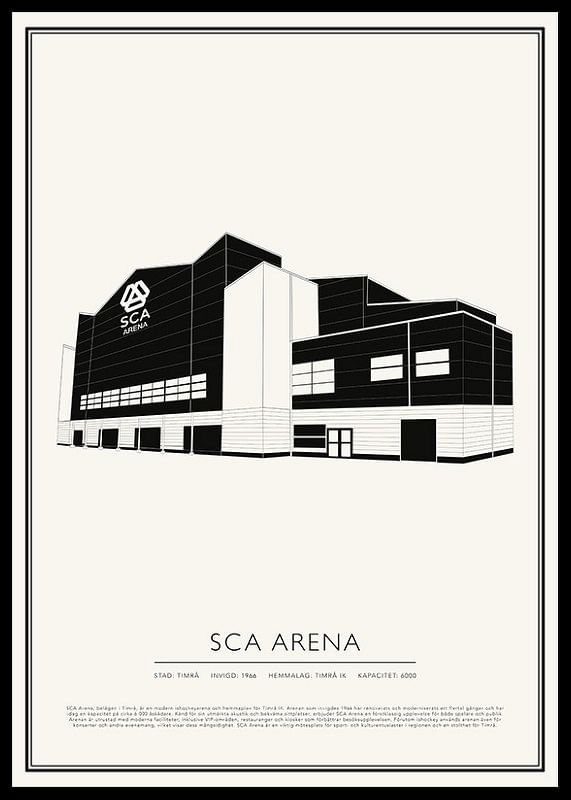 SCA Arena Vintage Skiss poster-12