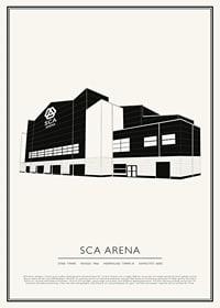 SCA Arena Vintage Skiss poster-1