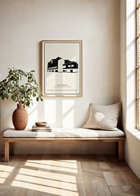 SCA Arena Vintage Skiss poster-2