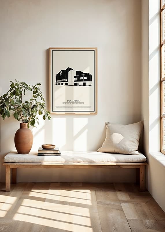 Poster SCA Arena Vintage Skiss 01 SE crossfade