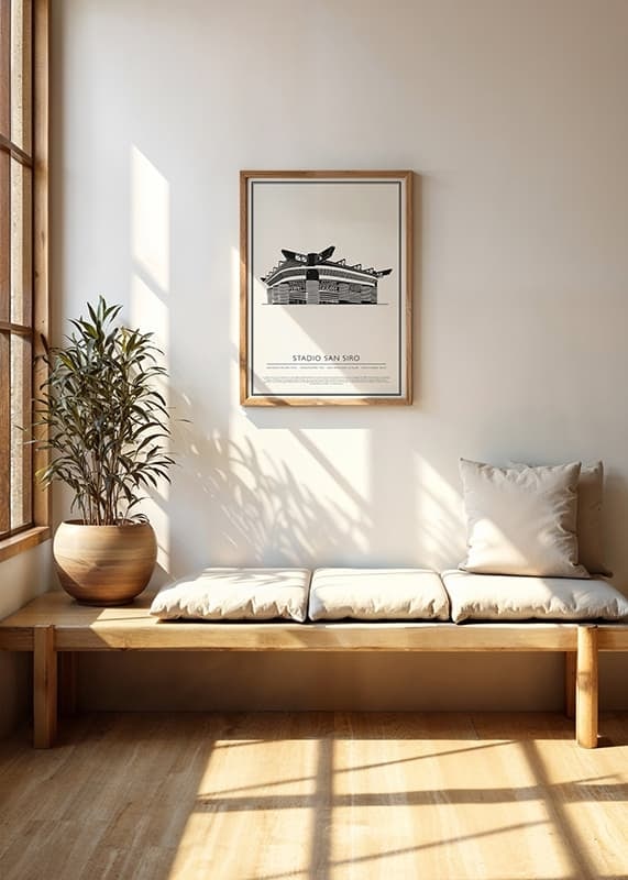 Poster Stadio San Siro Vintage Schizzo 01 IT crossfade