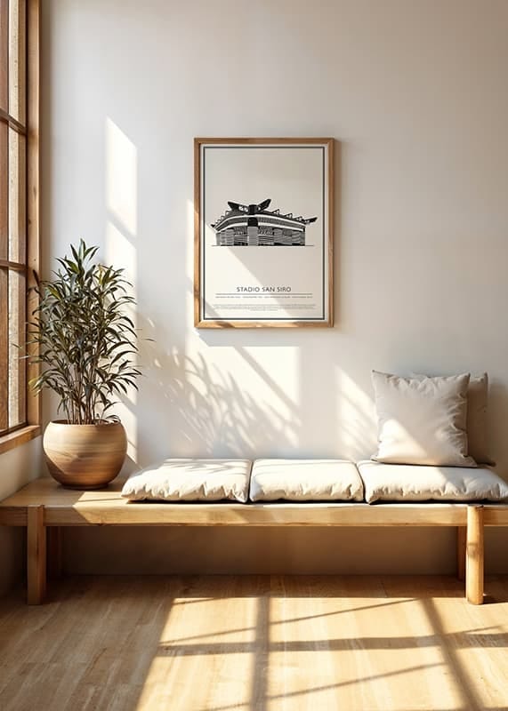 Poster Stadio San Siro Vintage Schizzo 01 IT crossfade