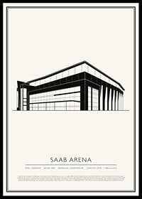 SAAB Arena Vintage Skiss poster-0