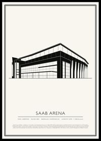 SAAB Arena Vintage Skiss poster-0