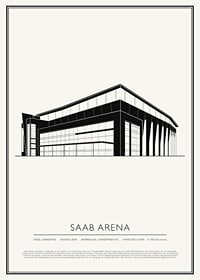 SAAB Arena Vintage Skiss poster-1