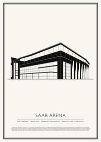 SAAB Arena Vintage Skiss poster-1