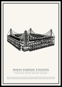 RheinEnergieStadion Vintage Sketch poster-0