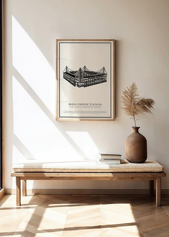 RheinEnergieStadion Vintage Skizze Poster-12