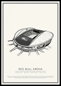Red Bull Arena Vintage Skiss affisch-0