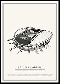 Red Bull Arena Vintage Sketch poszter-0