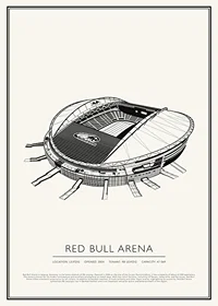 Red Bull Arena Vintage Skiss affisch-1