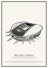 Red Bull Arena Vintage Sketch poszter-1