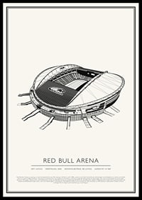 Red Bull Arena Vintage Skizze  Poster-0