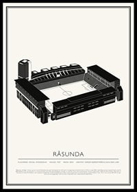 Råsunda Vintage Skiss poster-0