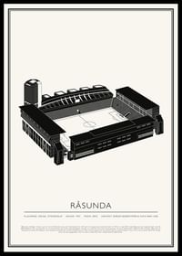 Råsunda Vintage Skiss poster-0