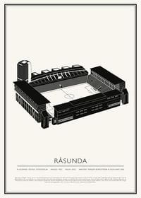 Råsunda Vintage Skiss poster-1