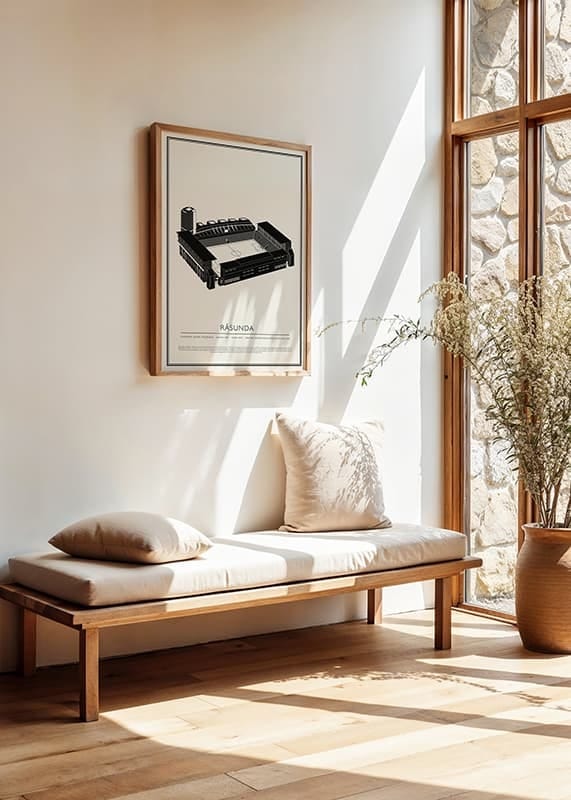 Poster Råsunda Vintage Skiss 01 SE crossfade