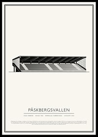 Påskbergsvallen Vintage Skiss poster-0
