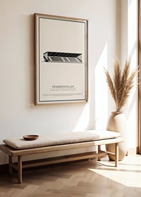 Påskbergsvallen Vintage Skiss poster-2
