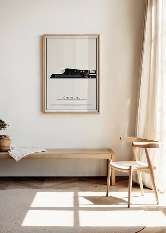 Poster Örjans Vall Vintage Skiss 01 SE crossfade