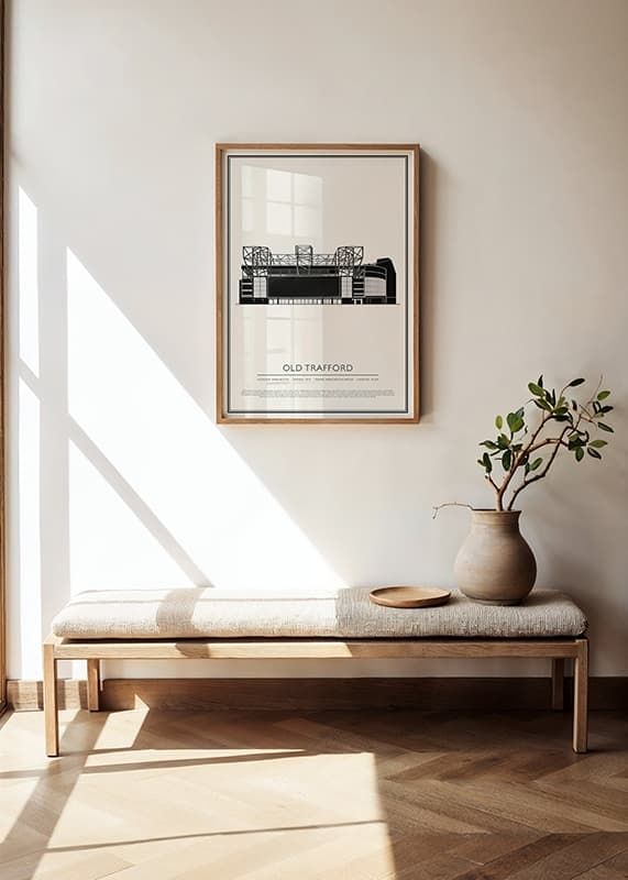 Poster Old Trafford Vintage Sketch 01 EN crossfade