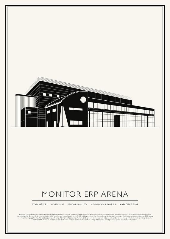 Poster Monitor ERP Arena Vintage Skiss 01 SE