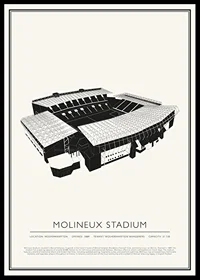 Molineux Stadium Vintage Sketch poster-0