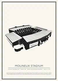Molineux Stadium Vintage Sketch poster-1