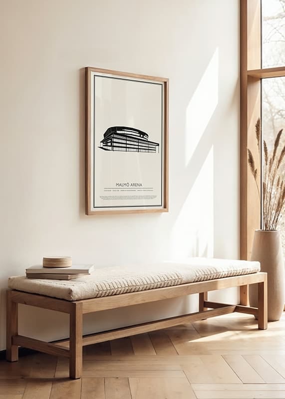Poster Malmö Arena Vintage Skiss 01 SE crossfade